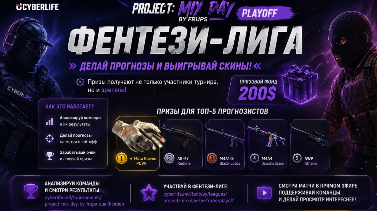 FANTASY LEAGUE PROJECT: MIX DAY BY FRUPS — MAKE PREDICTIONS AND WIN SKINS!